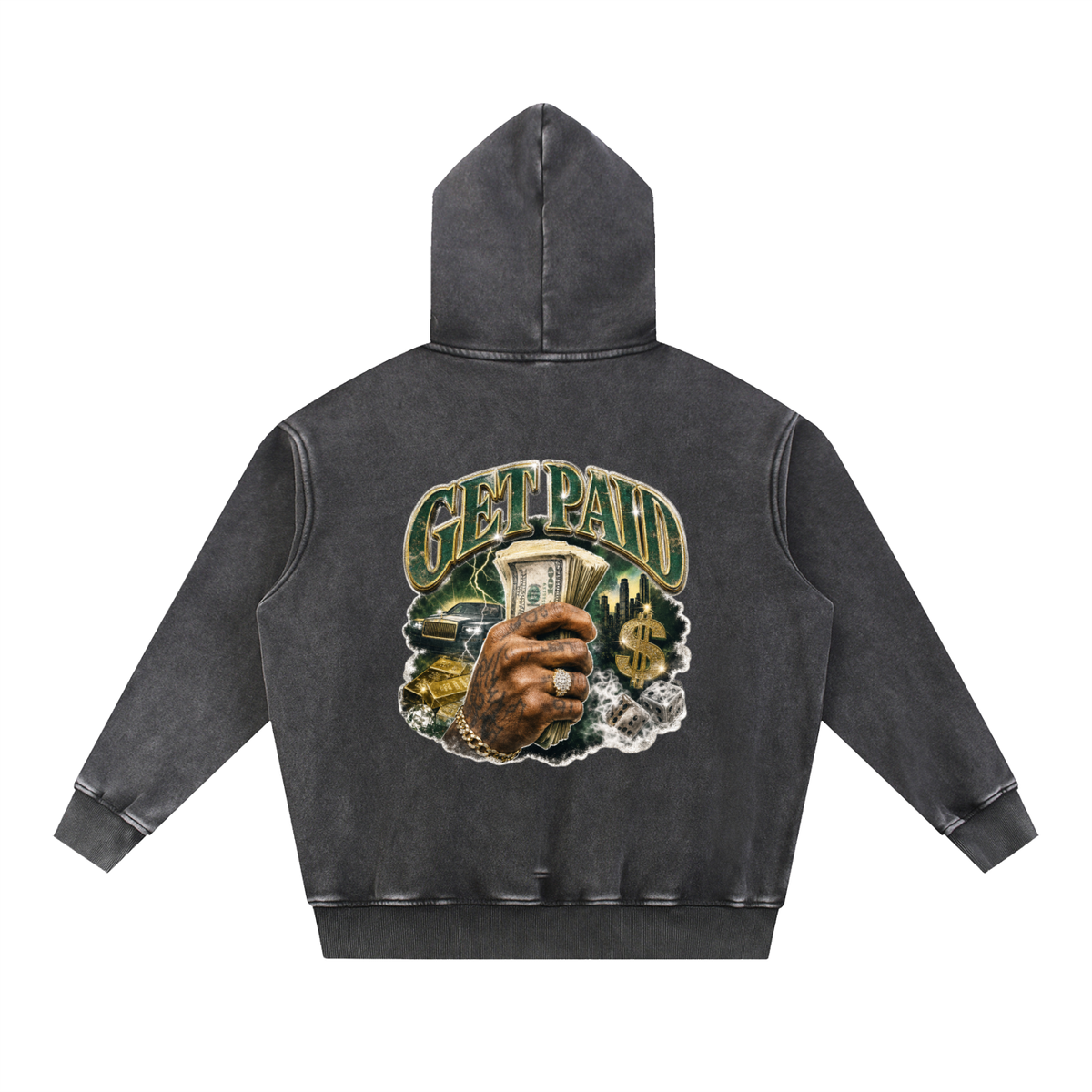 “Get paid” Oversize Hoodie